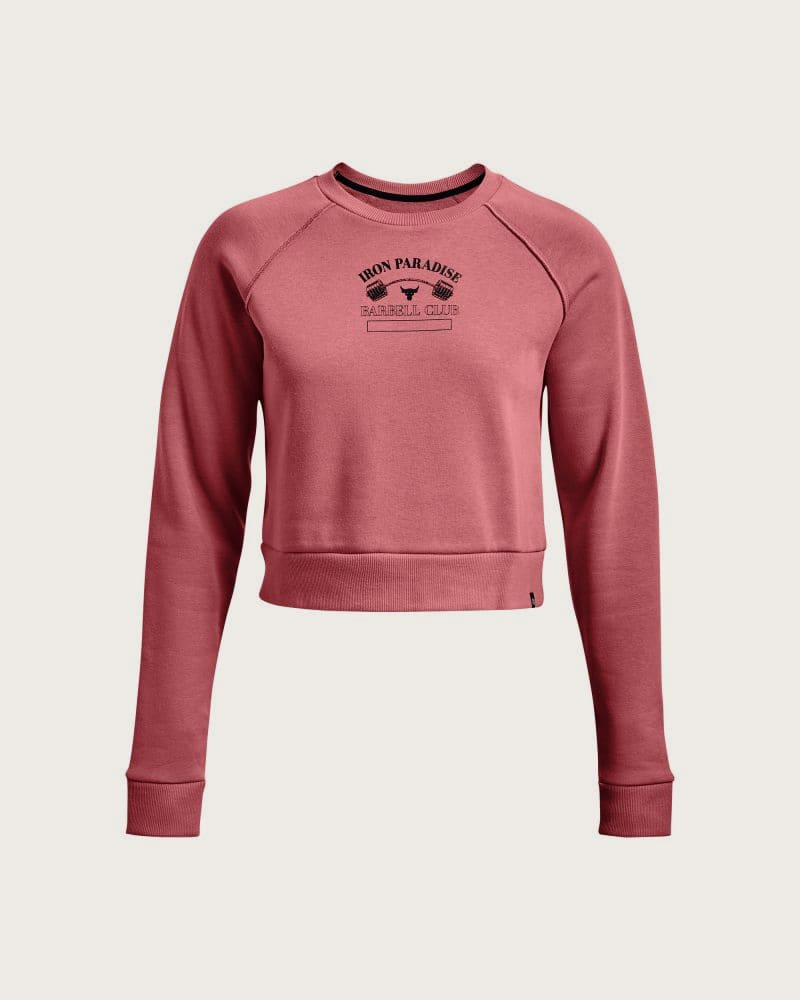 Dámska tréningová mikina UNDER ARMOUR Hm Gym Flc Crw-PNK – fotka 5