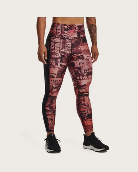 Dámske legíny UNDER ARMOUR HG Ankle Lg Print-PNK