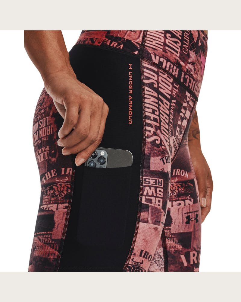 Dámske legíny UNDER ARMOUR HG Ankle Lg Print-PNK – fotka 2