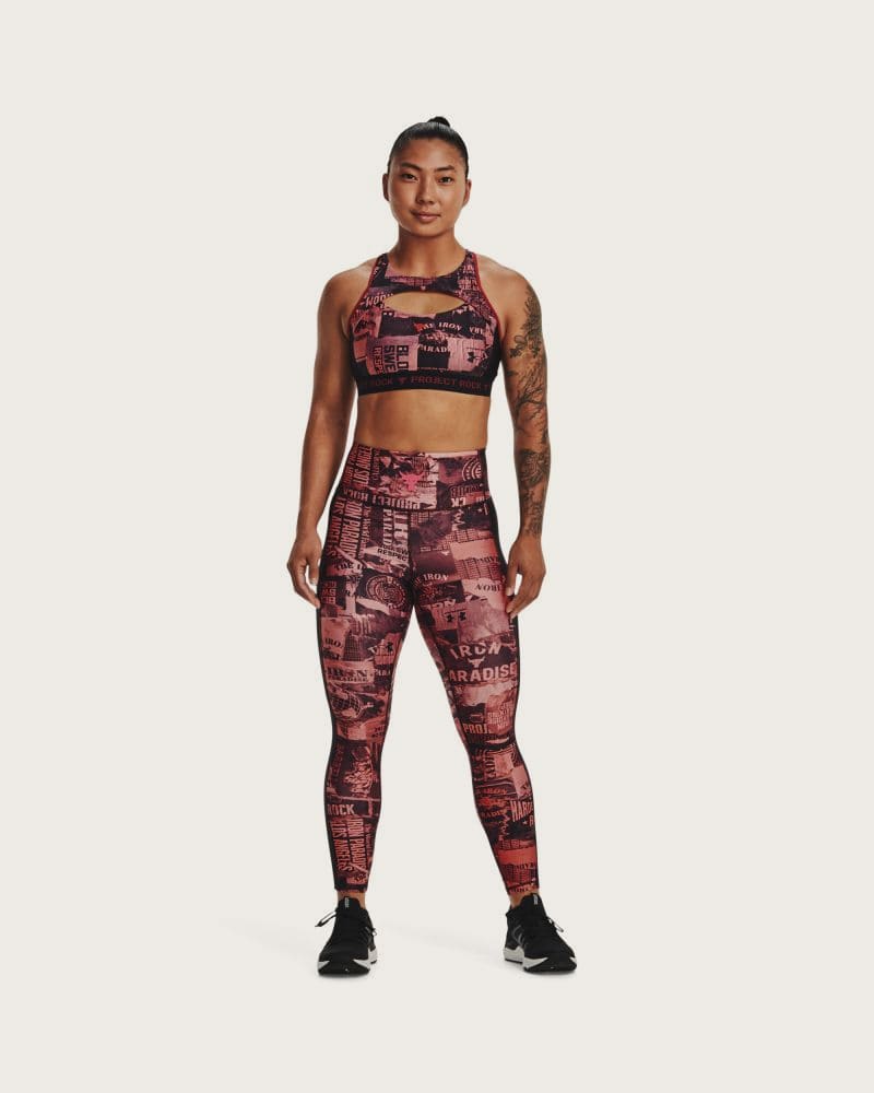 Dámske legíny UNDER ARMOUR HG Ankle Lg Print-PNK – fotka 4