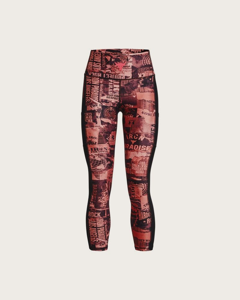 Dámske legíny UNDER ARMOUR HG Ankle Lg Print-PNK – fotka 5