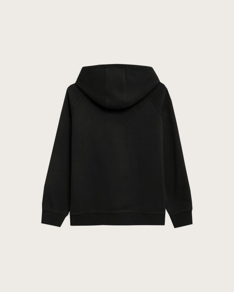 Dievčenská mikina s kapucňou 4F JUNIOR SWEATSHIRT F217-20S-DEEP BLACK – fotka 3