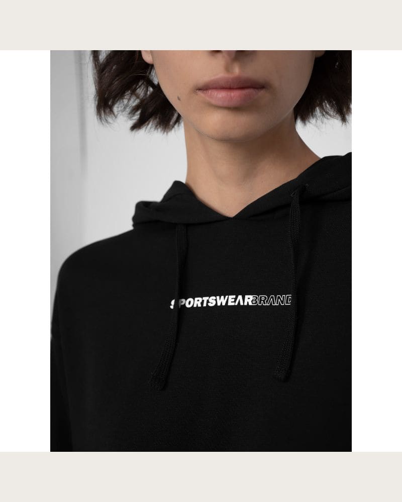 Dámska mikina s kapucňou 4F SWEATSHIRT F249-20S-DEEP BLACK – fotka 2