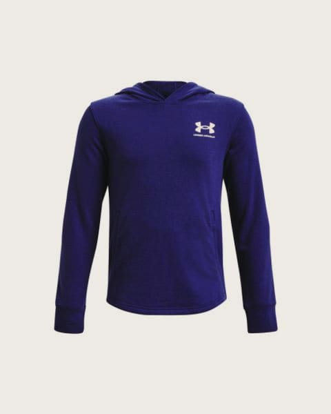 Chlapčenská mikina s kapucňou UNDER ARMOUR UA Rival Terry Hoodie-BLU