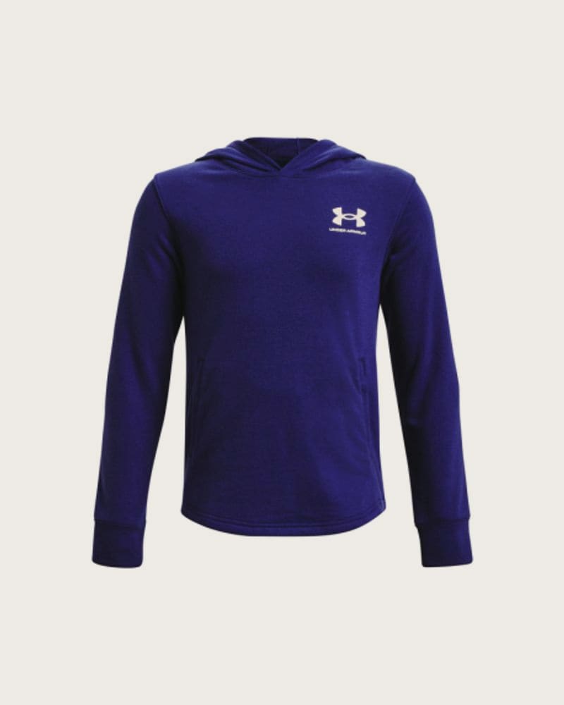 Chlapčenská mikina s kapucňou UNDER ARMOUR UA Rival Terry Hoodie-BLU