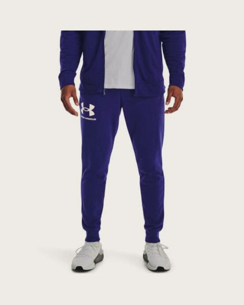 Pánske tepláky UNDER ARMOUR UA RIVAL TERRY JOGGER-BLU