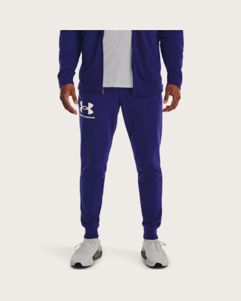 Pánske tepláky UNDER ARMOUR UA RIVAL TERRY JOGGER-BLU