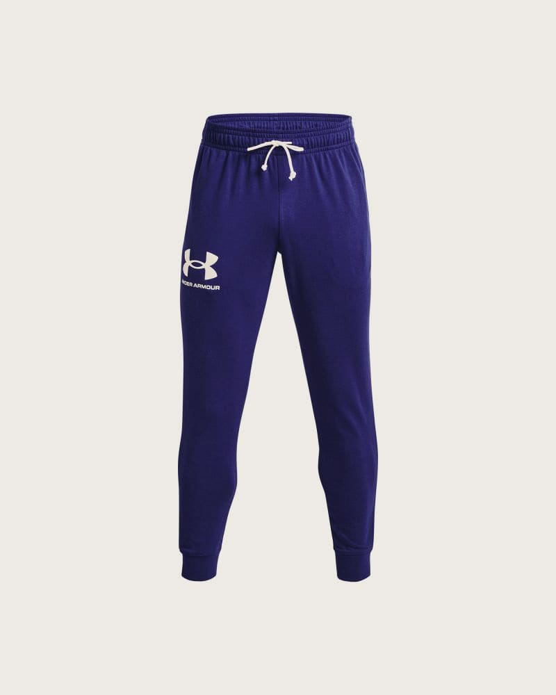 Pánske tepláky UNDER ARMOUR UA RIVAL TERRY JOGGER-BLU – fotka 5