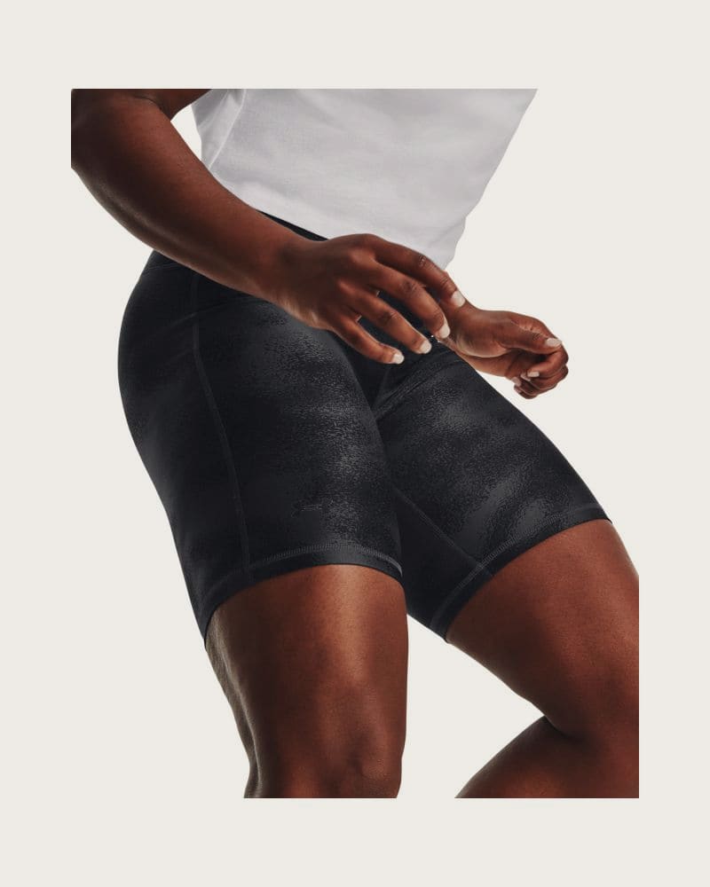 Dámske tréningové kraťasy UNDER ARMOUR Armour AOP Bike Short-BLK – fotka 3
