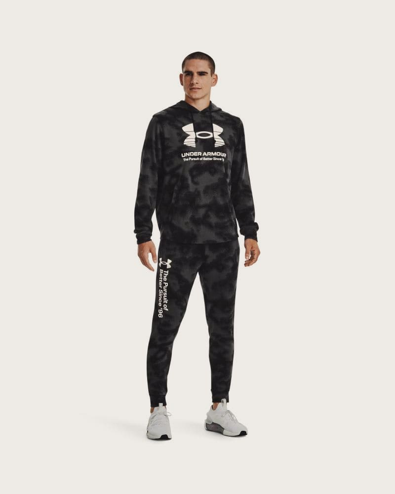 Pánske tepláky UNDER ARMOUR UA Rival Terry Novelty Jgr-BLK – fotka 3