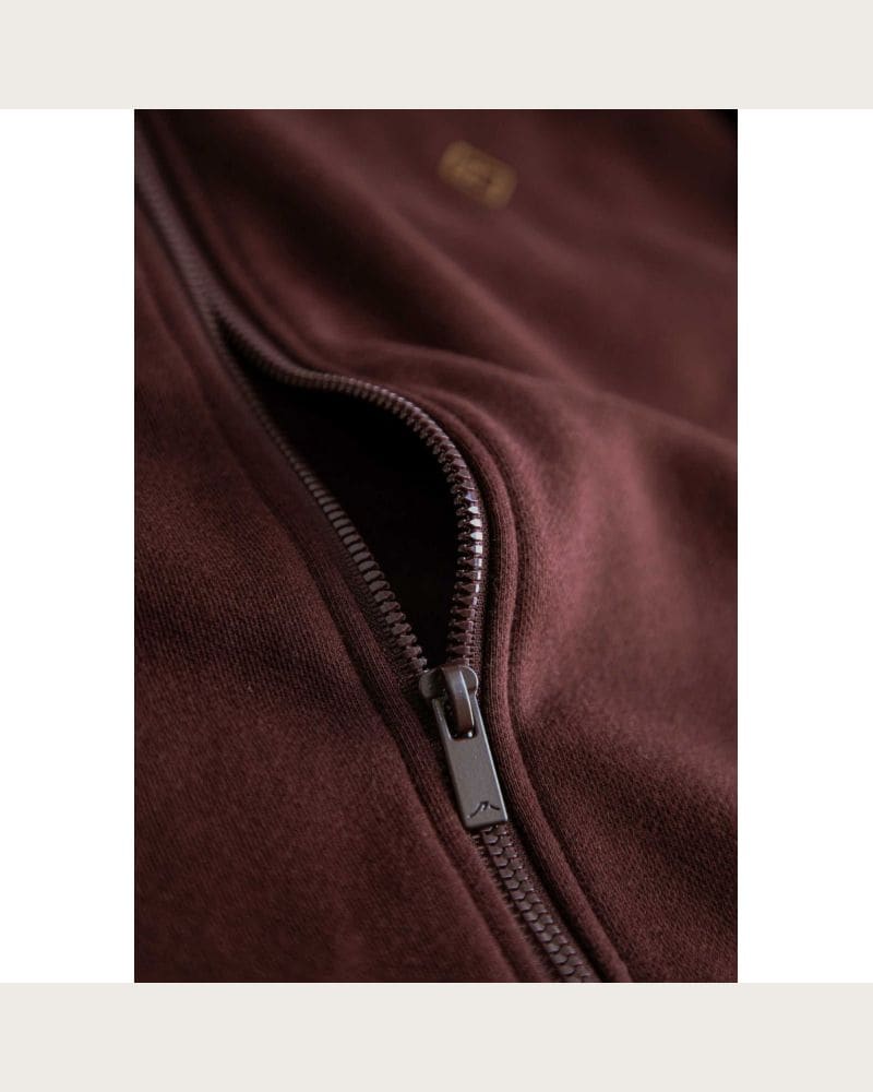 Pánska mikina so zipsom VOLCANO B-COLLEGE-403-BURGUNDY – fotka 6