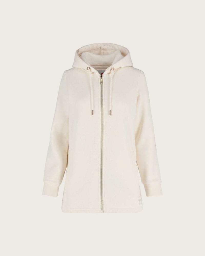 Dámska zateplená mikina so zipsom VOLCANO B-FLORI-100-WHITE – fotka 4