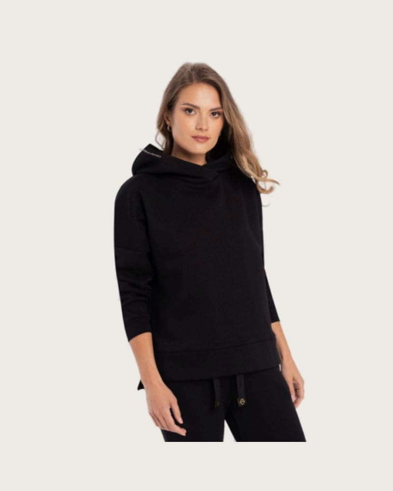 Dámska zateplená mikina s kapucňou VOLCANO B-VENA-700-BLACK