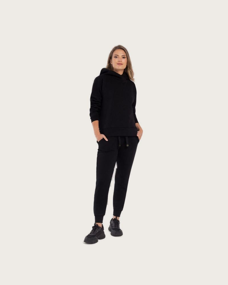 Dámska zateplená mikina s kapucňou VOLCANO B-VENA-700-BLACK – fotka 4