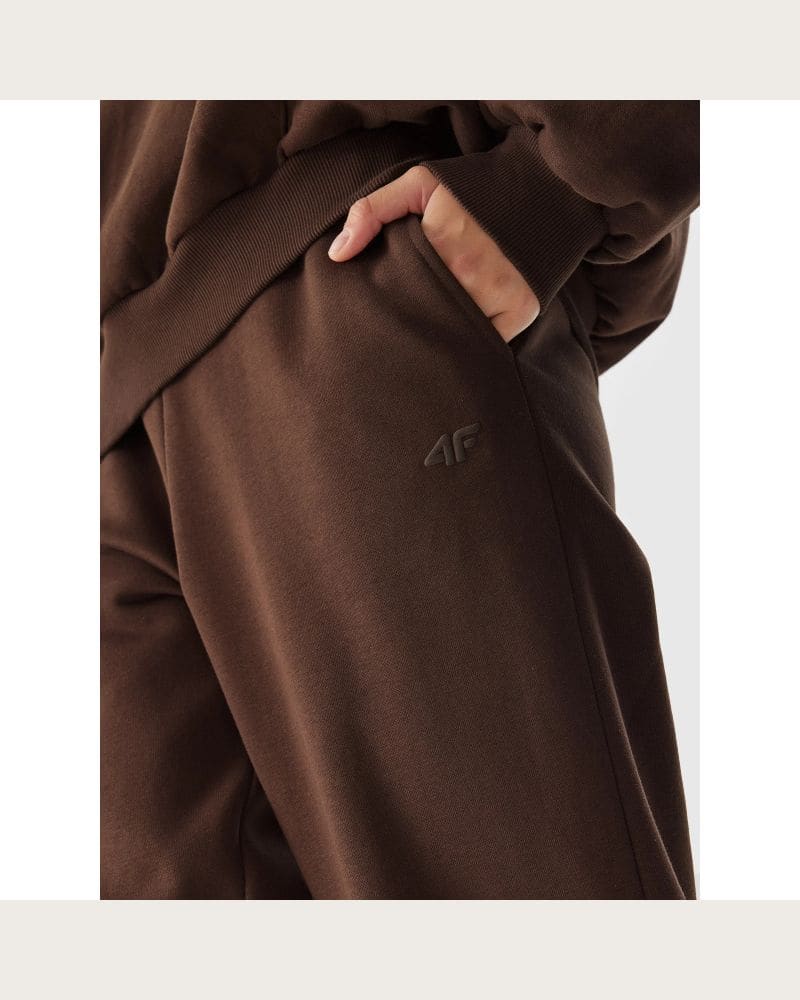 Dámske tepláky 4F TROUSERS-AW23TTROF455-81S-BROWN – fotka 6