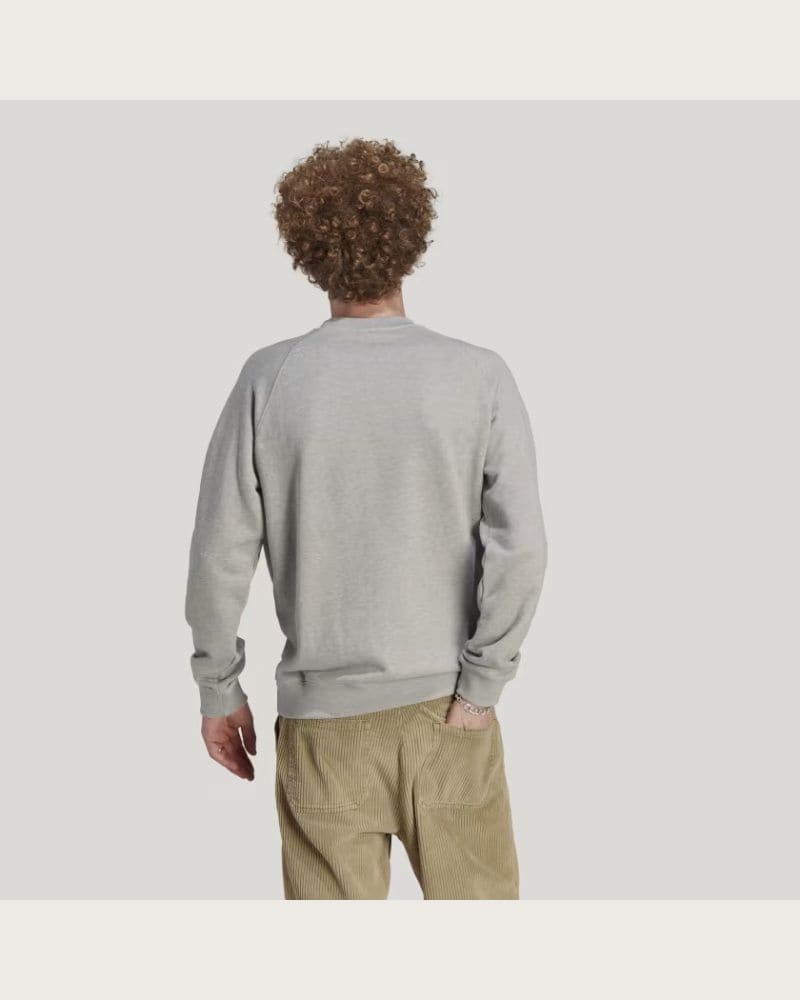 Pánska mikina ADIDAS ORIGINALS TREFOIL CREW-IM4501-medium grey heather – fotka 3