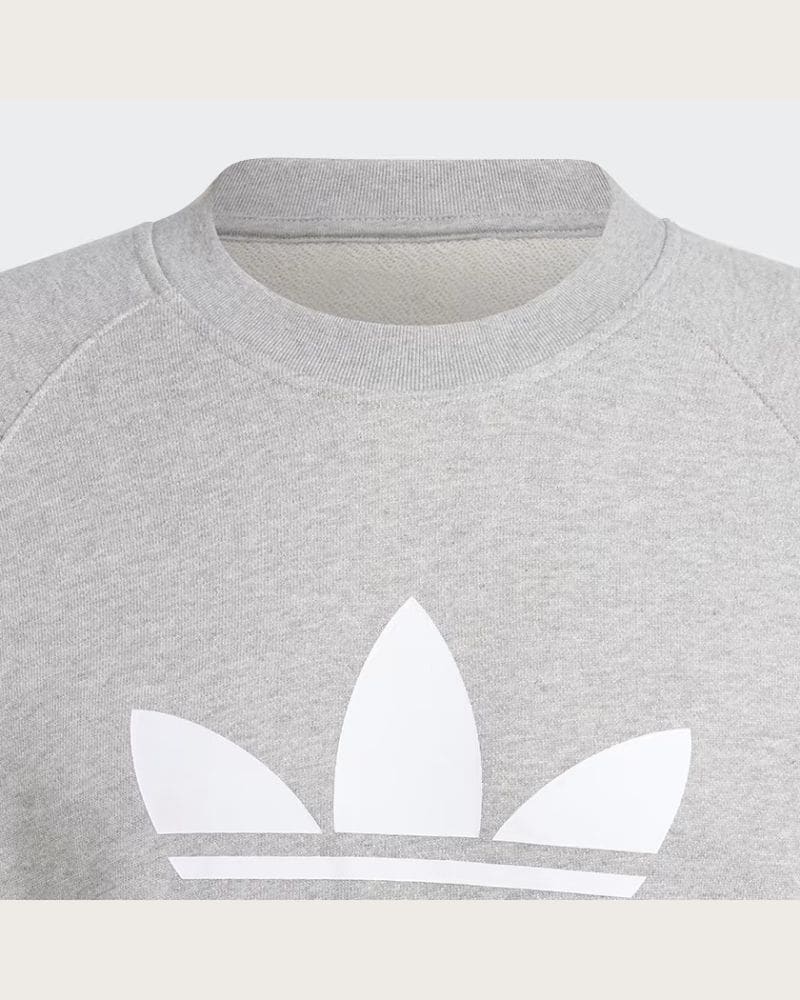 Pánska mikina ADIDAS ORIGINALS TREFOIL CREW-IM4501-medium grey heather – fotka 7