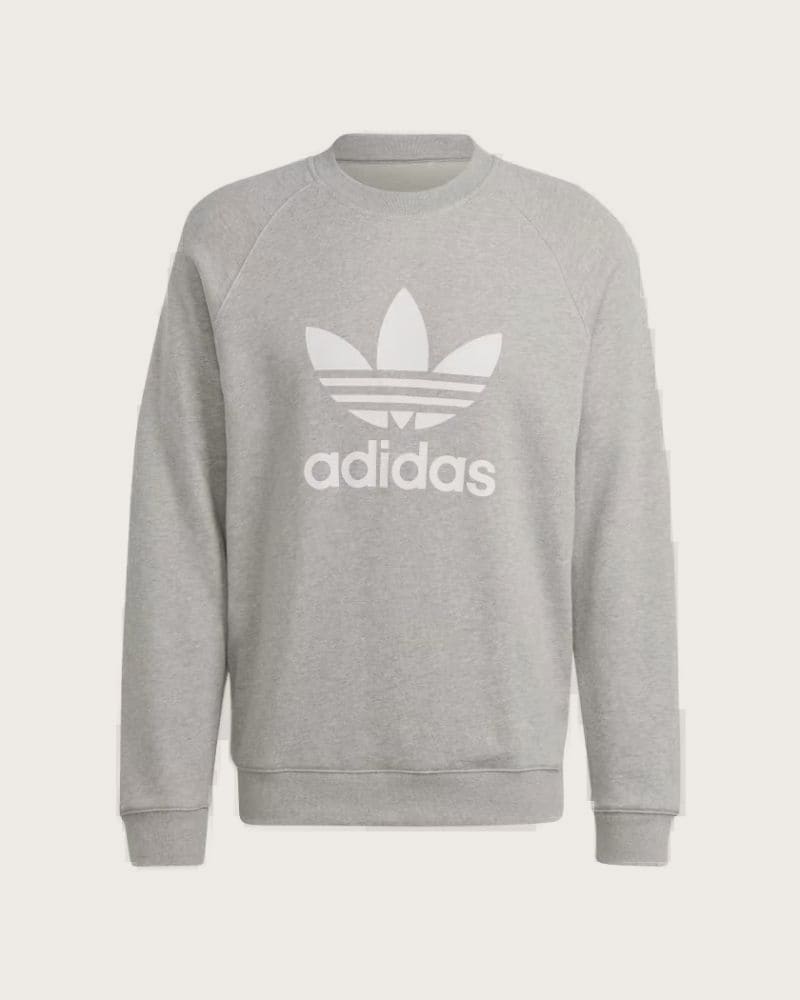 Pánska mikina ADIDAS ORIGINALS TREFOIL CREW-IM4501-medium grey heather – fotka 8