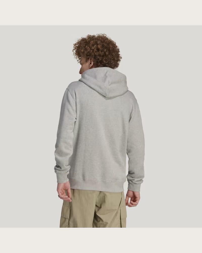 Pánska mikina s kapucňou ADIDAS ORIGINALS TREFOIL HOODY-IM4490-medium grey heather – fotka 5
