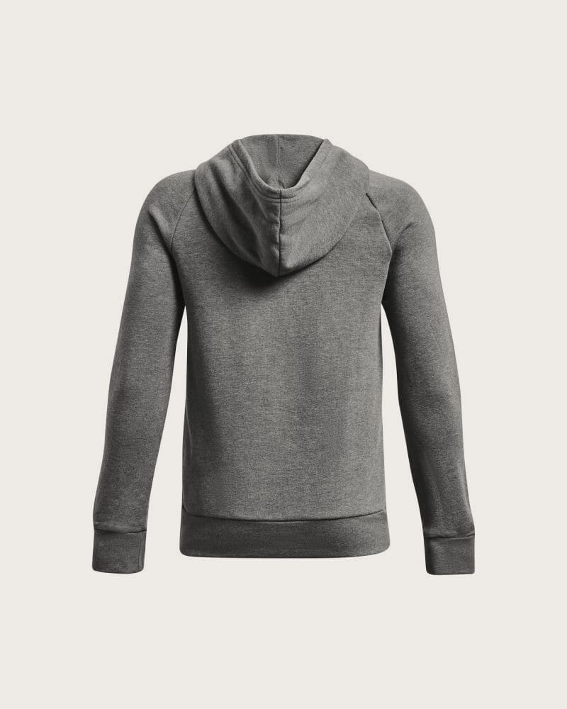 Chlapčenská zateplená mikina s kapucňou UNDER ARMOUR UA Rival Fleece BL Hoodie-GRY – fotka 2