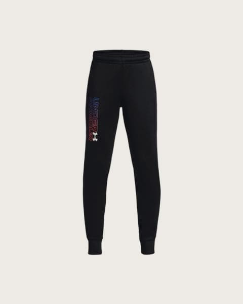 Chlapčenské zateplené tepláky UNDER ARMOUR UA Armour Fleece Graphic Jgr-BLK