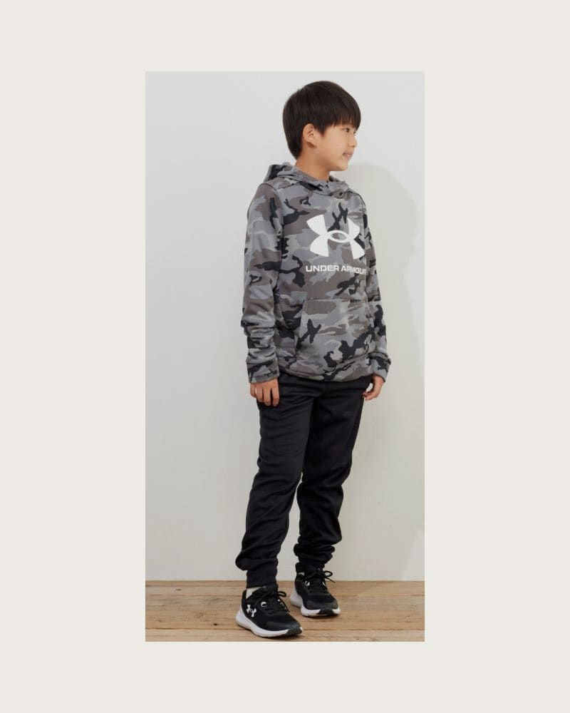 Chlapčenské zateplené tepláky UNDER ARMOUR UA Armour Fleece Joggers-BLK – fotka 3