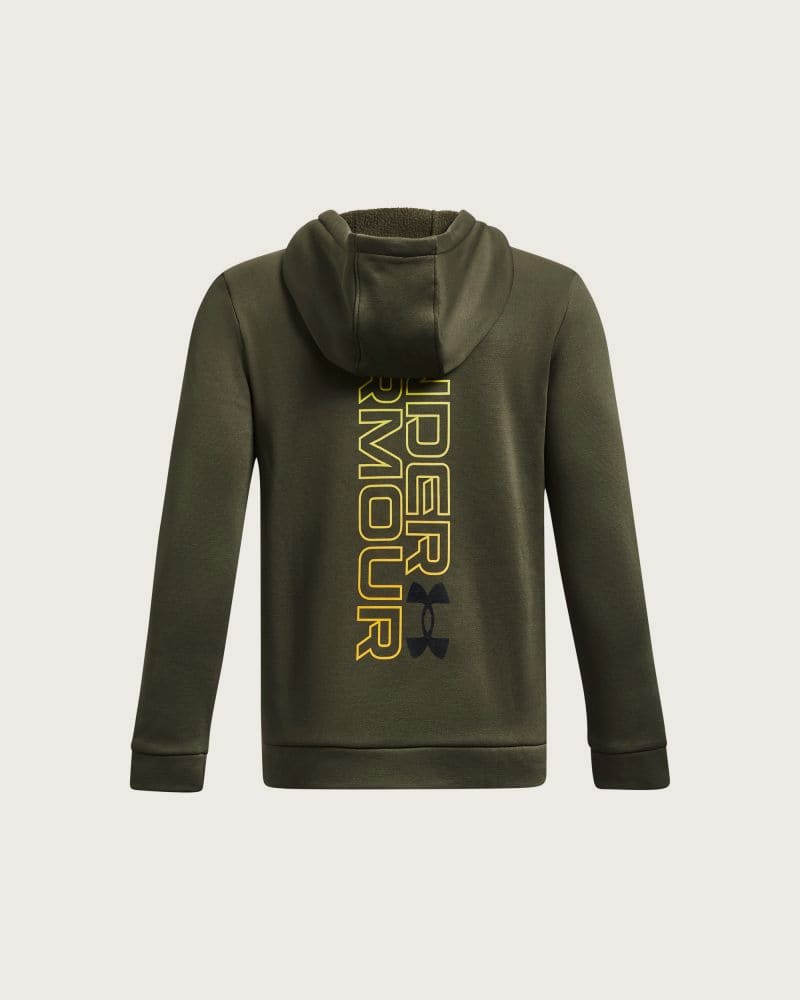 Chlapčenská zateplená mikina s kapucňou UNDER ARMOUR UA Armour Fleece Graphic HD-GRN – fotka 2