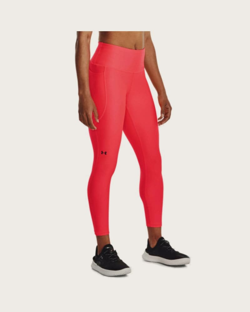Dámske legíny UNDER ARMOUR Armour Hi Ankle Leg-RED