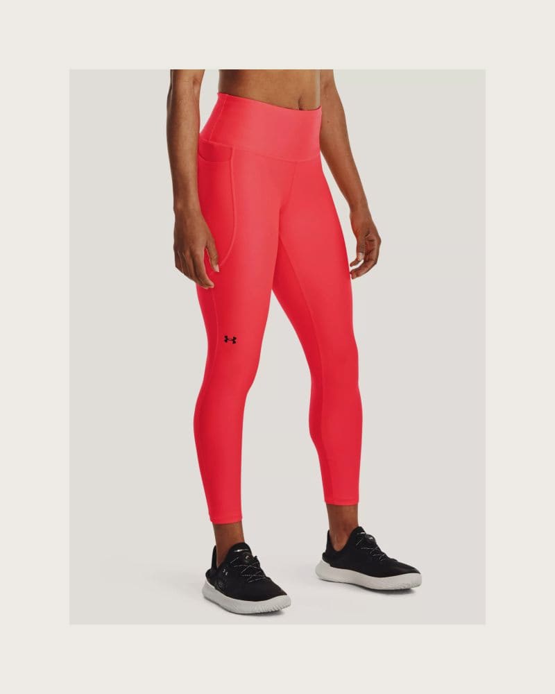 Dámske legíny UNDER ARMOUR Armour Hi Ankle Leg-RED – fotka 2