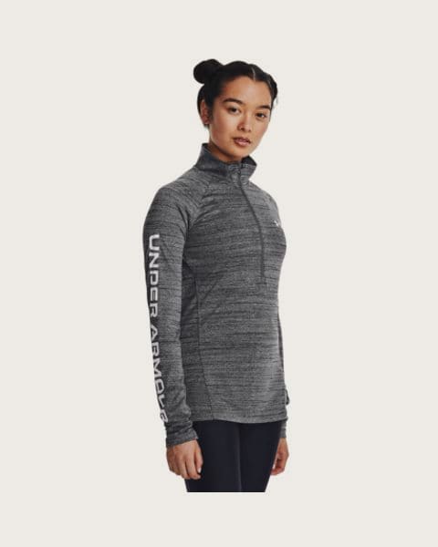 Dámska tréningová mikina s 1 2 zipsom UNDER ARMOUR Evolved Core Tech A1 Zip -BLK