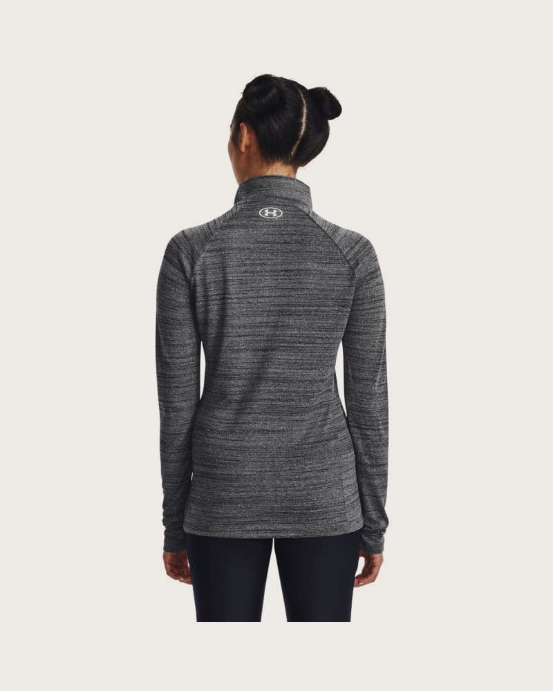 Dámska tréningová mikina s 1 2 zipsom UNDER ARMOUR Evolved Core Tech A1 Zip -BLK – fotka 3