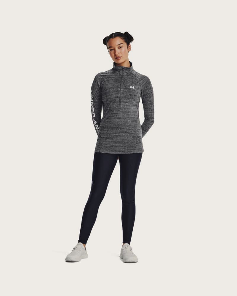 Dámska tréningová mikina s 1 2 zipsom UNDER ARMOUR Evolved Core Tech A1 Zip -BLK – fotka 4