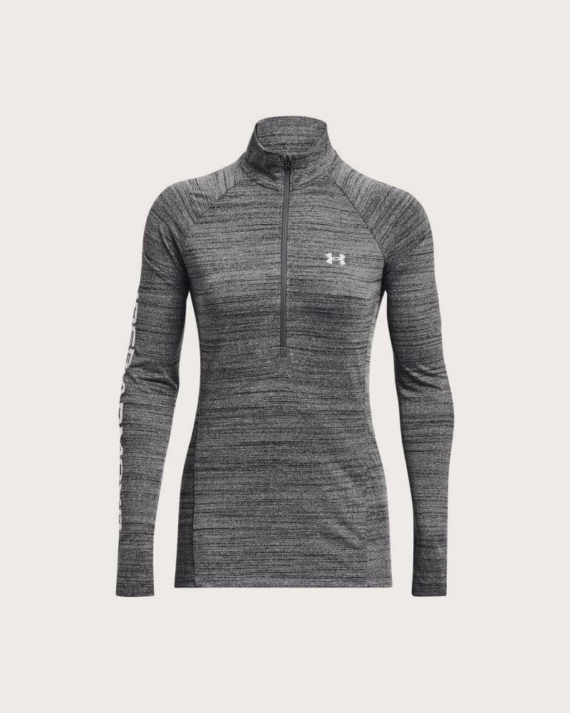 Dámska tréningová mikina s 1 2 zipsom UNDER ARMOUR Evolved Core Tech A1 Zip -BLK – fotka 5