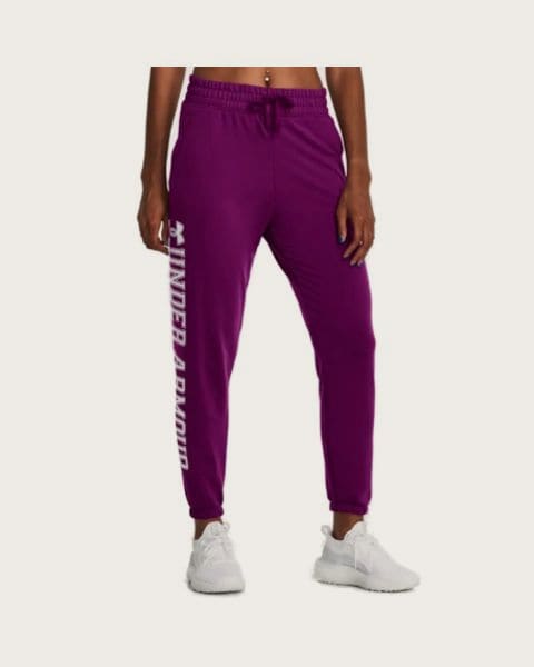 Dámske tepláky UNDER ARMOUR UA Rival Terry Graphic Jogr-PPL