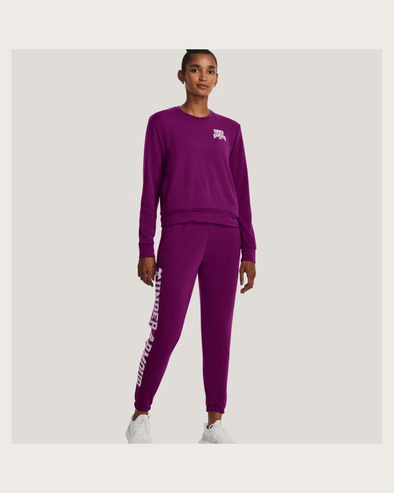 Dámske tepláky UNDER ARMOUR UA Rival Terry Graphic Jogr-PPL – fotka 4