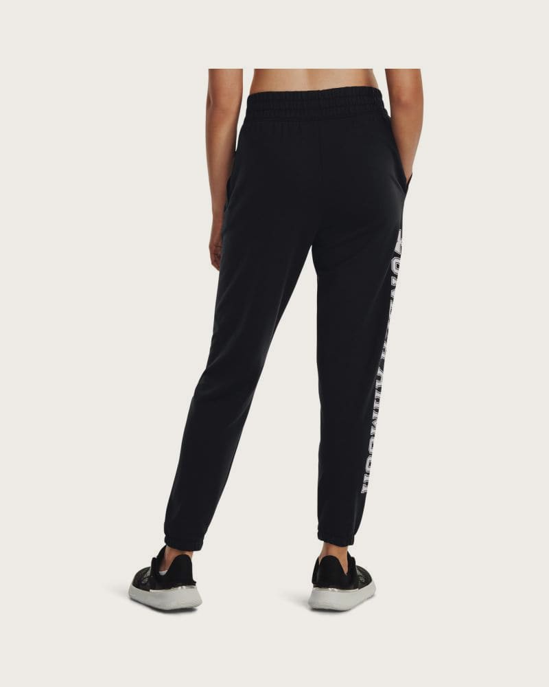 Dámske tepláky UNDER ARMOUR UA Rival Terry Graphic Jogr-BLK – fotka 3