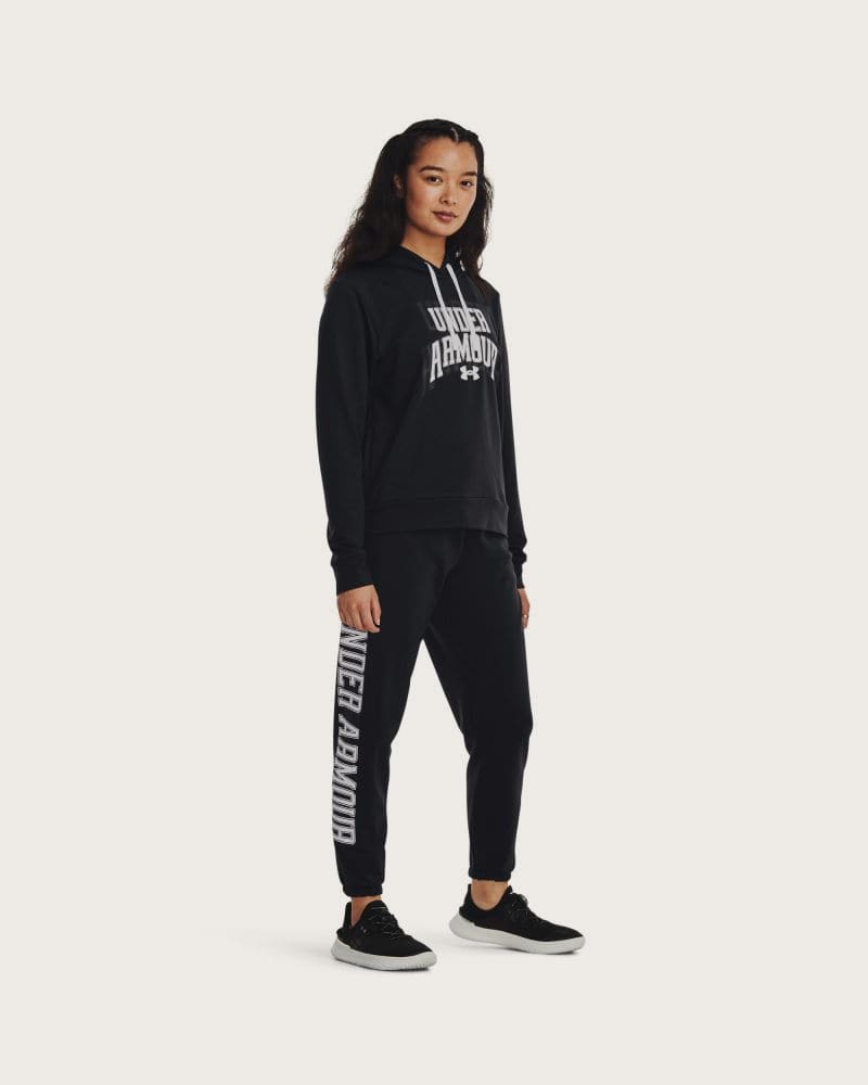 Dámske tepláky UNDER ARMOUR UA Rival Terry Graphic Jogr-BLK – fotka 4