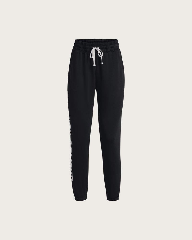 Dámske tepláky UNDER ARMOUR UA Rival Terry Graphic Jogr-BLK – fotka 5