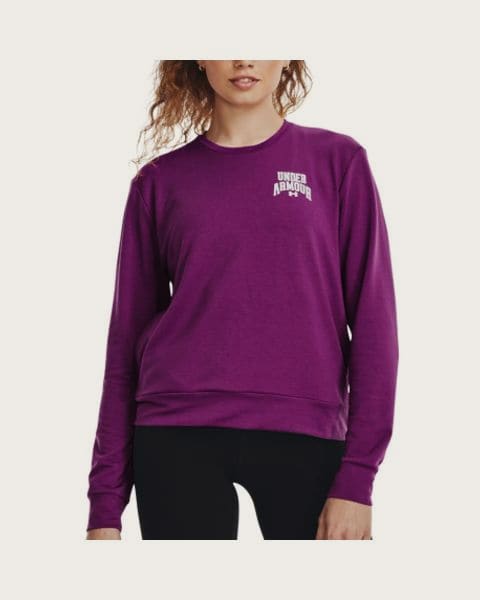 Dámska mikina UNDER ARMOUR UA Rival Terry Graphic Crew-PPL