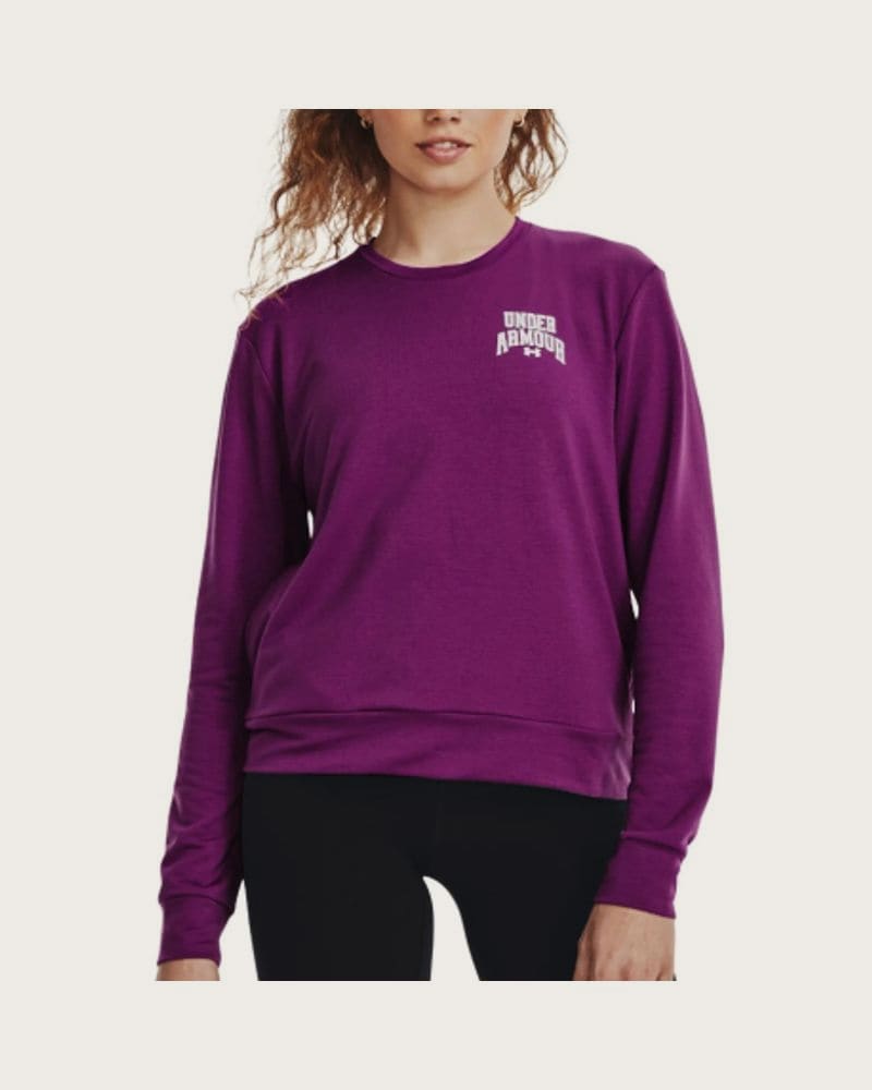 Dámska mikina UNDER ARMOUR UA Rival Terry Graphic Crew-PPL