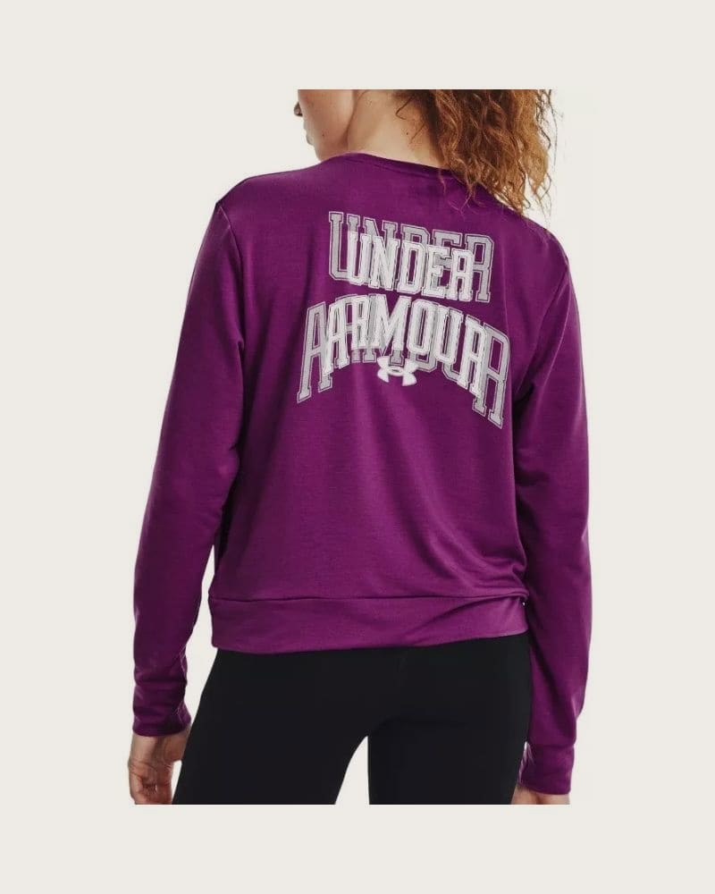 Dámska mikina UNDER ARMOUR UA Rival Terry Graphic Crew-PPL – fotka 2