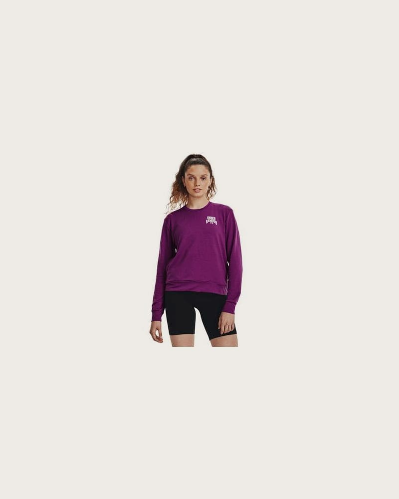 Dámska mikina UNDER ARMOUR UA Rival Terry Graphic Crew-PPL – fotka 3