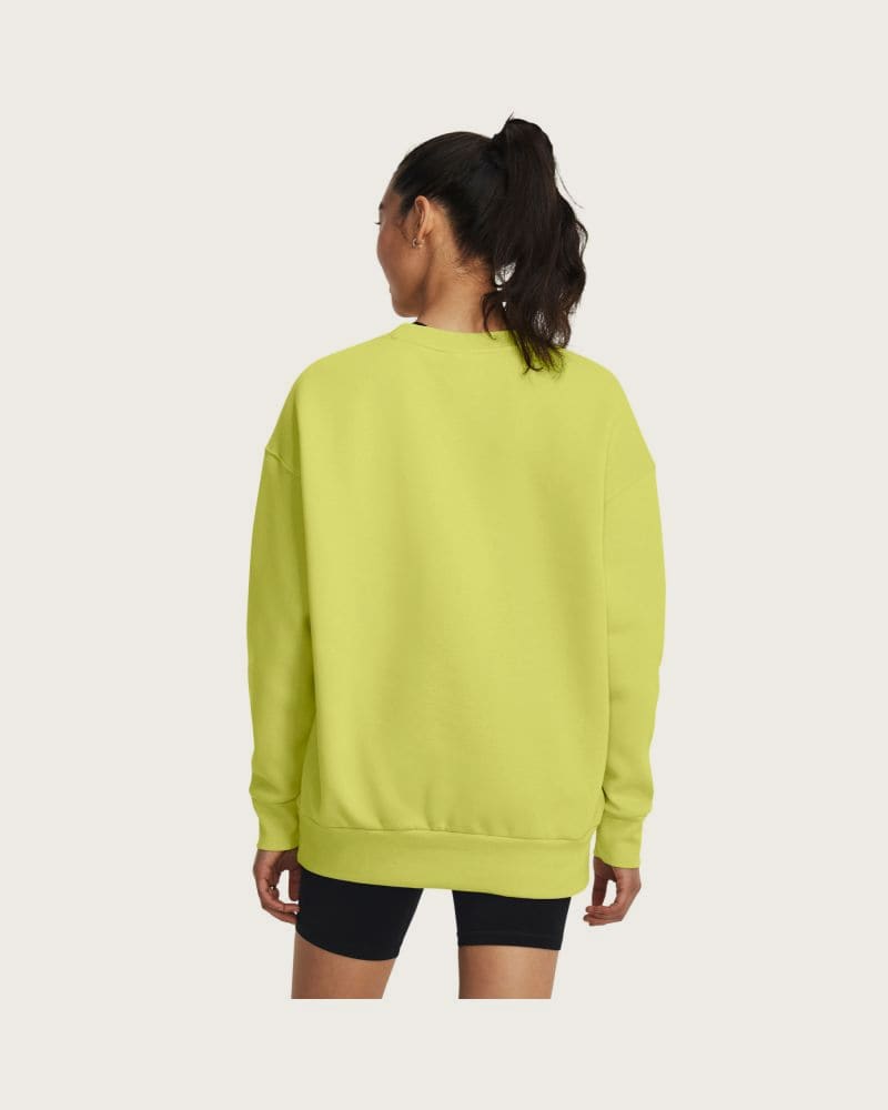 Dámska zateplená mikina UNDER ARMOUR Essential Fleece OS Crew-YLW – fotka 2