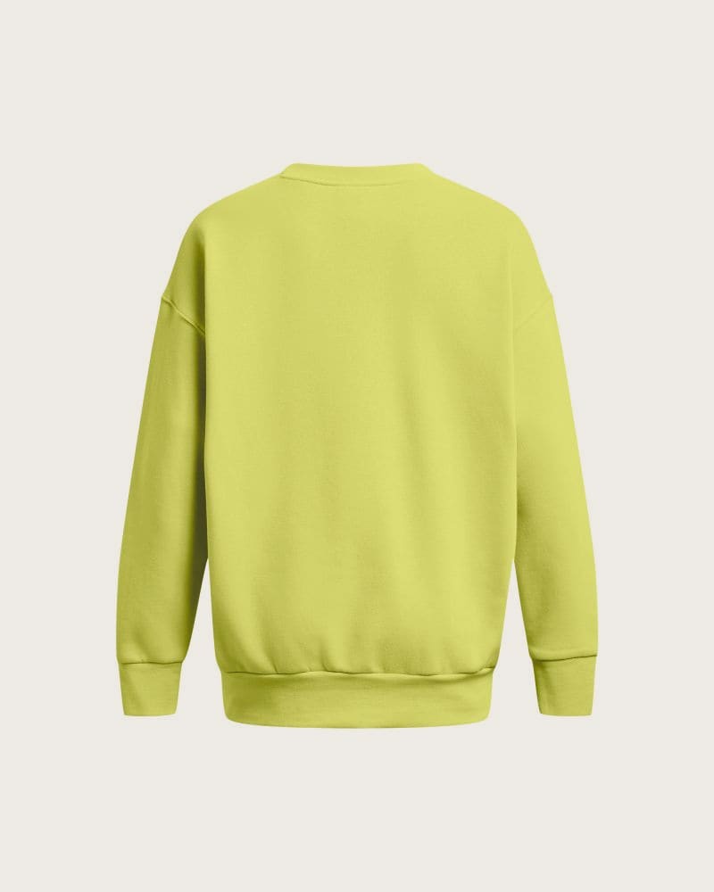Dámska zateplená mikina UNDER ARMOUR Essential Fleece OS Crew-YLW – fotka 6