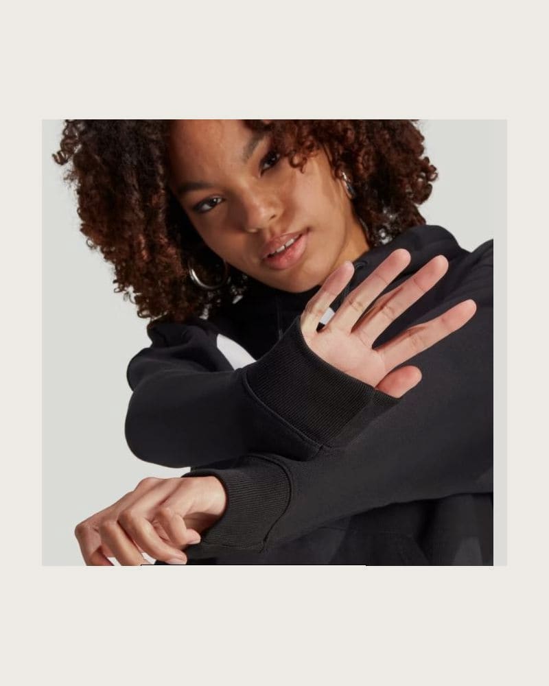 Dámska mikina s kapucňou ADIDAS ORIGINALS TRF HOODIE-IK4058-black – fotka 4