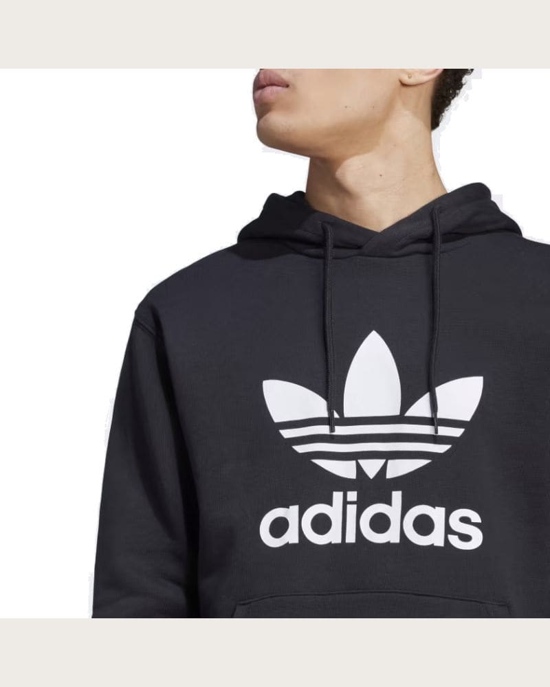 Pánska mikina s kapucňou ADIDAS ORIGINALS TREFOIL HOODY-IM4489-black white – fotka 3