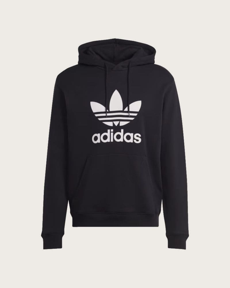 Pánska mikina s kapucňou ADIDAS ORIGINALS TREFOIL HOODY-IM4489-black white – fotka 6